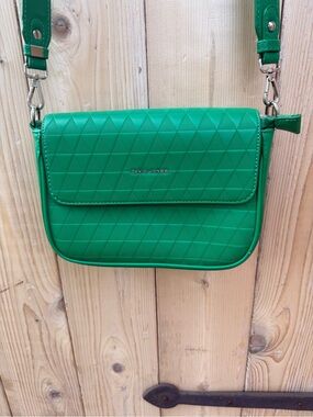 David Jones Purse Emerald Green Quilted Crossbody Bag